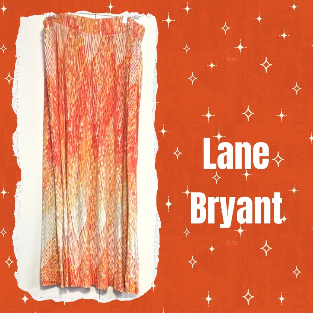 Lane Bryant Multicolor Maxi Skirt • EUC • p2p 20"  length 37"